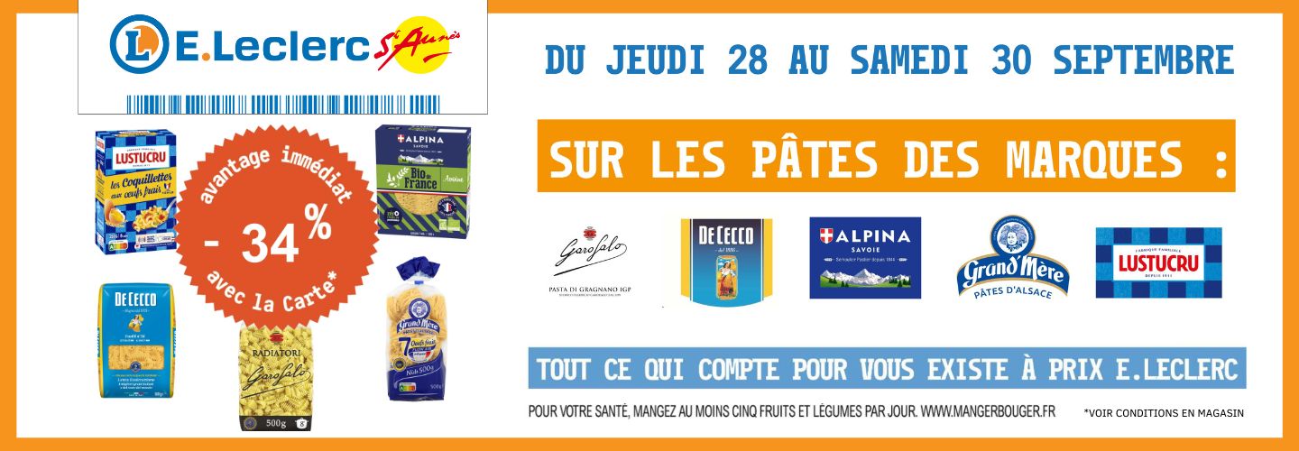 marque star pâtes du 28 au 30 septembre 2023
